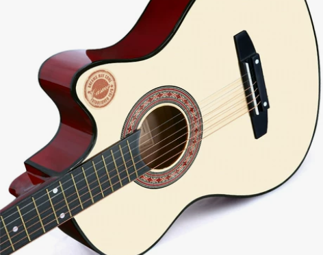 卡斯摩38寸吉他民谣吉他木吉他初学者入门练...