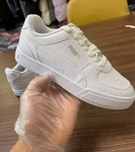 正品彪马puma女士小白鞋板鞋一双，38码...