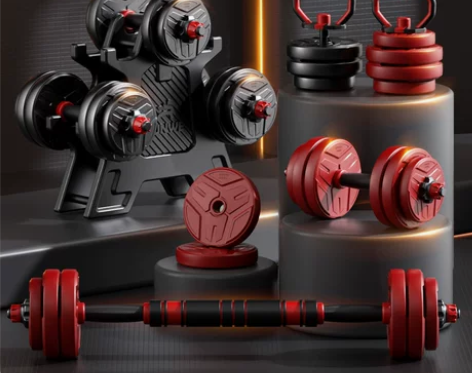 朗威哑铃健身器材家用男女士一对套装组合可调...