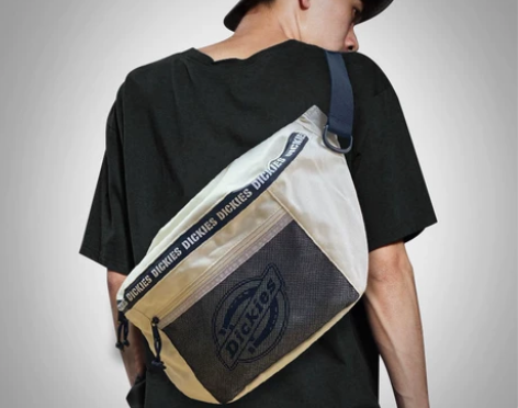 Dickies潮牌斜挎包男士腰包王一博同款...