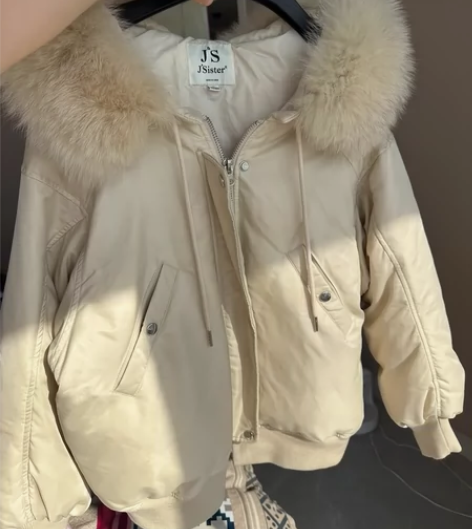 Jsister羽绒服派克服杰茜莱针织开衫文...
