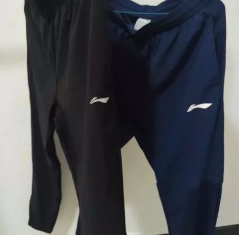 李宁夏季运动裤，轻薄透气弹性大，黑色xl码...