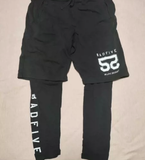 李宁反伍长裤，假两件套，190尺码，成色还...