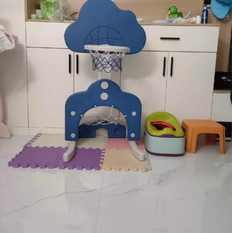 贝易篮球架儿童室内家用2-5岁可升降婴儿投...