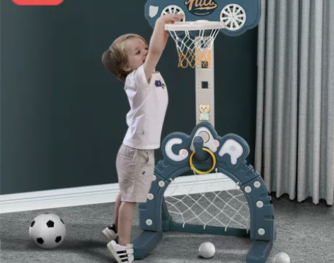 儿童篮球架室内可升降宝宝1-2-3-6周岁...