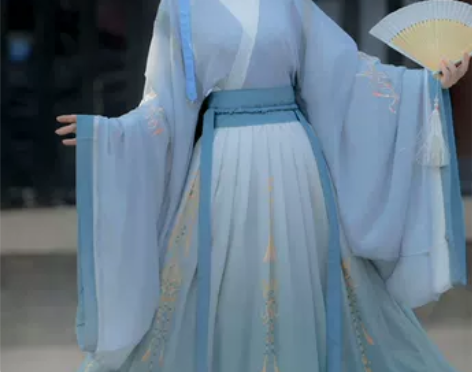 ?艺缕原创九州正品汉服女魏晋风大袖交领襦裙...