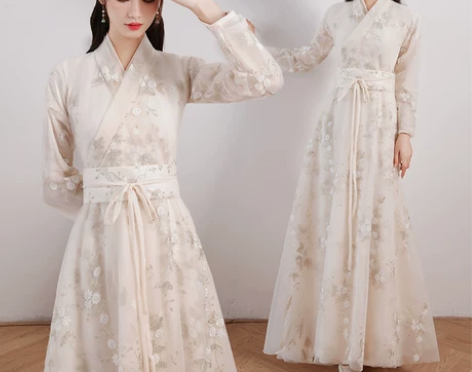 成人宋制汉服女古装超仙中国风襦裙日常古典舞...