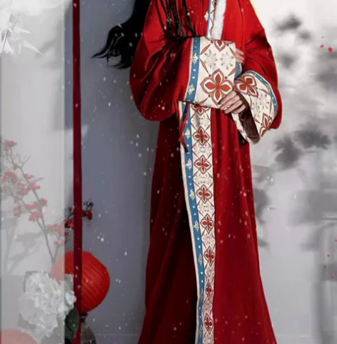 【预售】出塞 仙楚姬 汉服 全红直裾 魏晋...