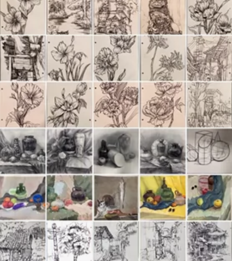 出素描速写照片一张五块 图中是2k素描 1...