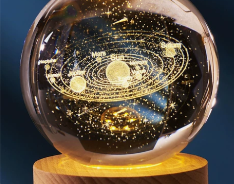 清仓亏本买卖宇宙系列发光水晶球星空小夜灯生...