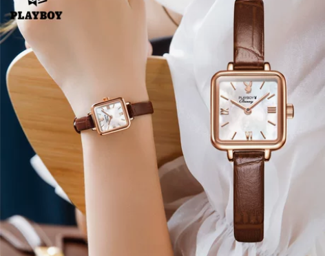 【狂欢价】花花公子小绿表手表女新款轻奢20...