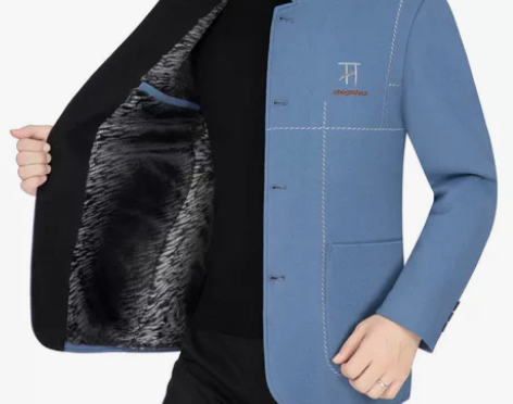 啄木鸟男士外套毛呢夹克男2023新款秋冬季...