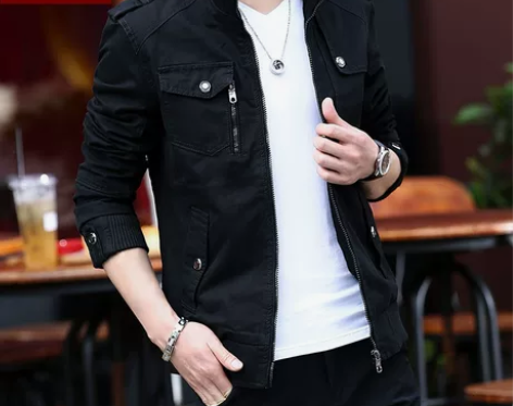 富贵鸟男士牛仔外套春秋季薄款韩版潮流帅气修...