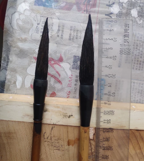 毛笔二支书法软豪笔不想写了便宜打包出了 感...