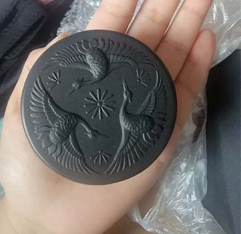 青弋仙鹤镇纸◎文房四宝毛笔压纸镇纸◎，背面...