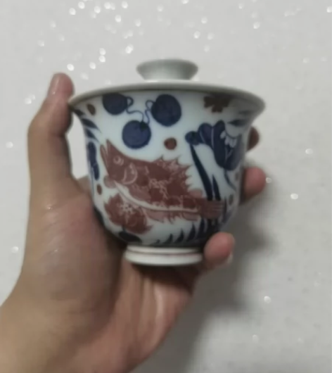 空谷元坊枢府釉哑光釉青花釉里红鱼藻买不到两...