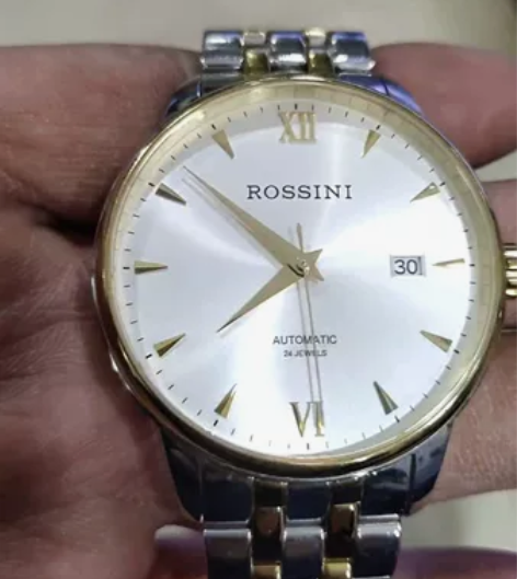 二手罗西尼自动机械手表  走时正常  日历...