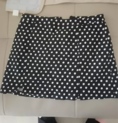 波点百褶裙半身裙夏仙女新款韩版学生A字裙复...