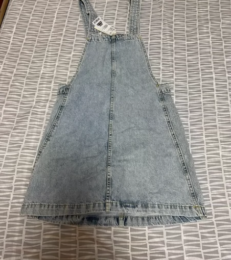 Mango 牛仔裙 背带裙 全新带吊牌 超...