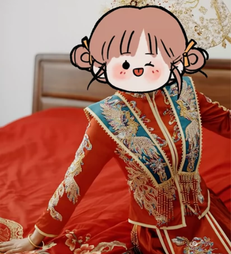 重工秀禾服，做工精细，只穿过一次，几乎全新...