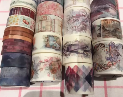 回梦组 纸胶带 整卷 蔓蔓 不严谨渐变格 ...