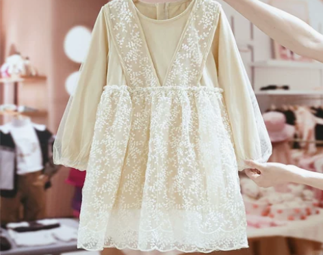 【年货价】拉夏贝尔童装女童春秋裙子2021...