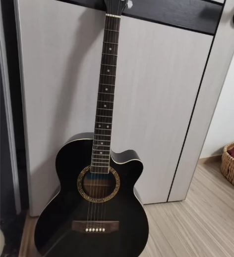 吉他 黑色烤漆 玛尼亚 MANIYA 型号...