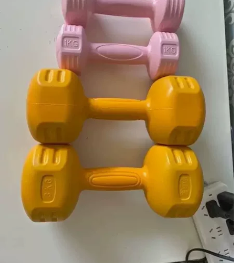 急出哑铃女士健身器材家用减肥运动包胶小哑铃...