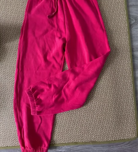 【全新】运动束脚裤 洗过一次没有穿过 玫红...