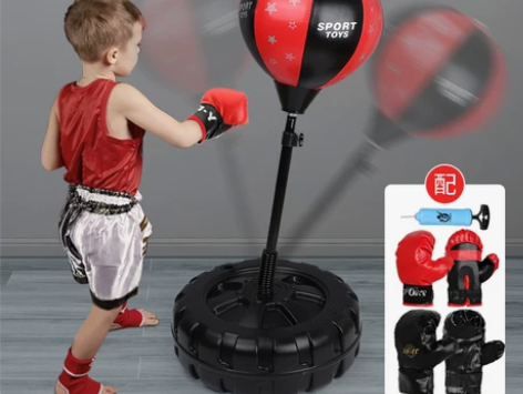宏登 拳击袋 拳击手套 儿童学生拳击沙袋手...