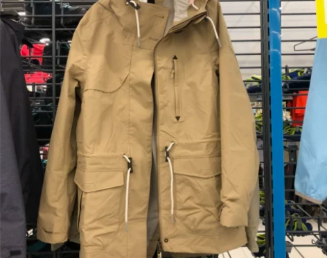迪卡侬单层冲锋外套女户外春秋登山服运动薄风...
