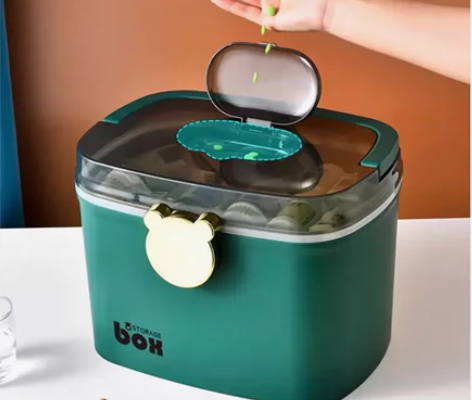 家用药箱收纳箱双层多功能可手提 全新 包邮...