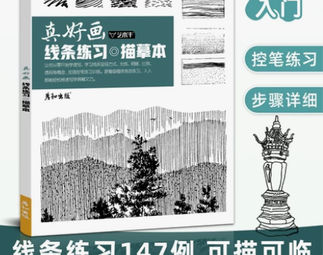 【活动价】真好画线条练习一本通描摹本线稿临...