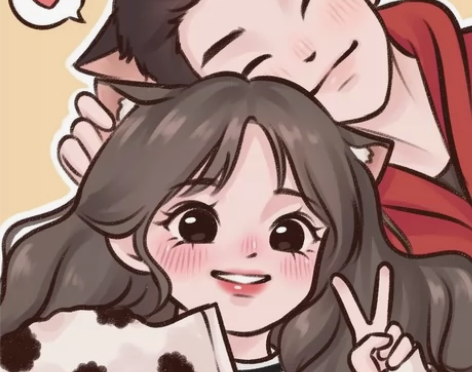 【超低价】May风甜橙风Q版手绘头像画卡通...
