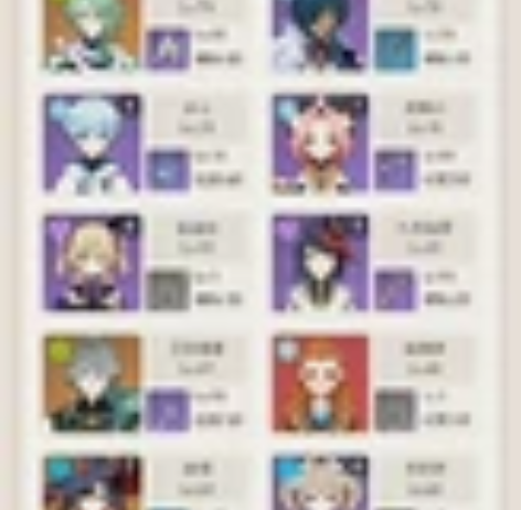 原神账号如图所示 60级女主号 角色池大保...