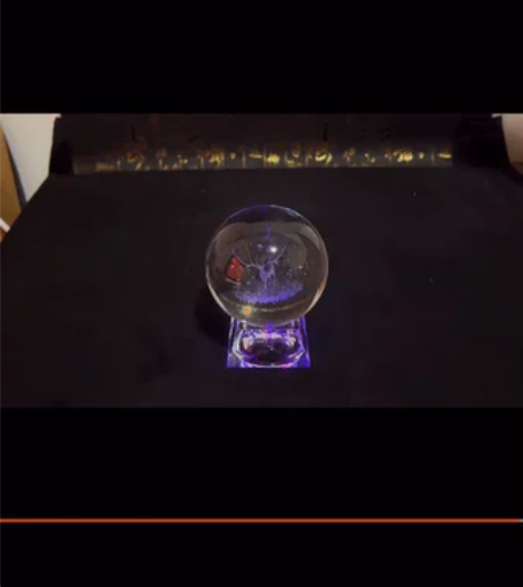 #创意水晶球“一鹿相伴” #生日浪漫礼物 ...