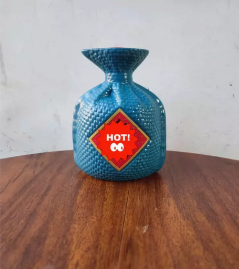 #酒柜摆件 花瓶摆件家居饰品,蓝色瓷瓶摆件...