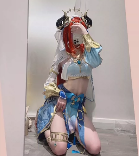 全新暗纹款！原神妮露cos服须弥舞娘cos...