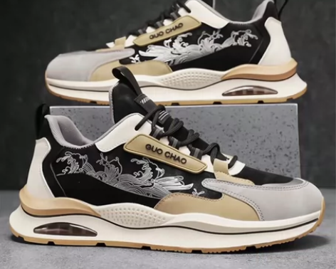 全新双星气垫运动鞋男款冬季休闲皮面跑步鞋2...