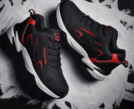 双星八特皮面保暖运动鞋，加绒加厚，男女同款...