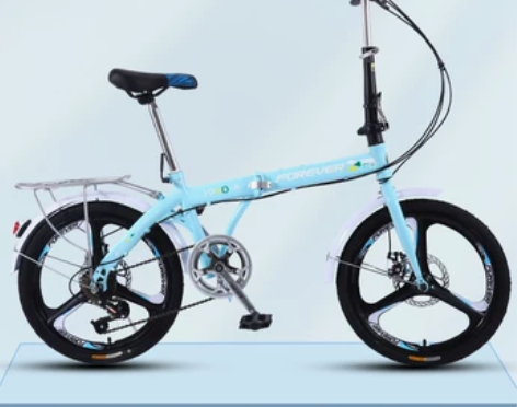 【年终盛典】永久儿童折叠自行车脚踏单车中大...