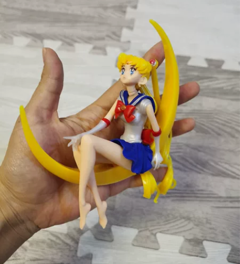 月亮坐姿美少女战士蛋糕装饰摆件女生生日蛋糕...