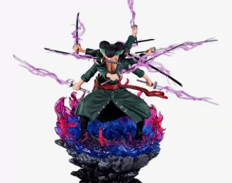 海贼王 GK三头六臂九刀流阿修罗索隆 战斗...