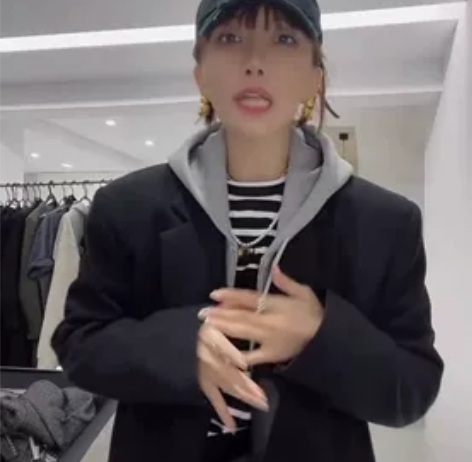 快手lulu璐璐露露西服外套，买完穿过一次...