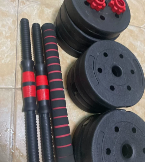 36包邮家用哑铃杠铃两用可调节哑铃套装学生...