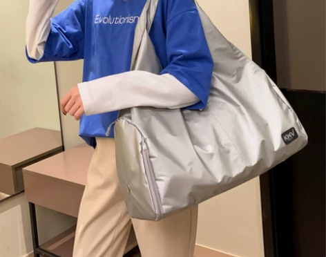 健身包女包潮瑜伽包男大容量手提运动包干湿分...