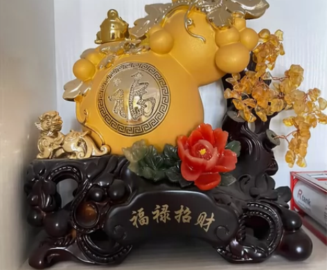 吉善缘 招财貔貅葫芦摆件 招财树工艺品家居...