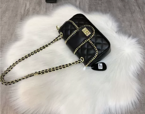 小香风软皮菱格包包女2020新款韩版时尚链...