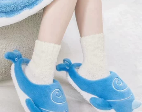 吞天之鲸绒绒家居拖鞋达达利亚