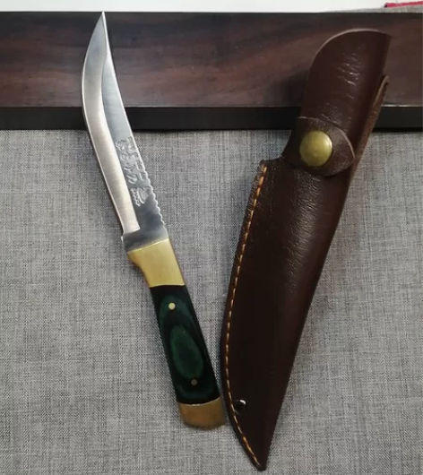 吃肉，水果削皮小刀，3cR13钢，月牙刃口...